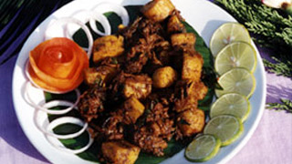 Pork with Kaya Ularthiyathu