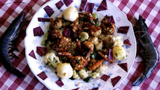 Stewed Vegetables with Prawns