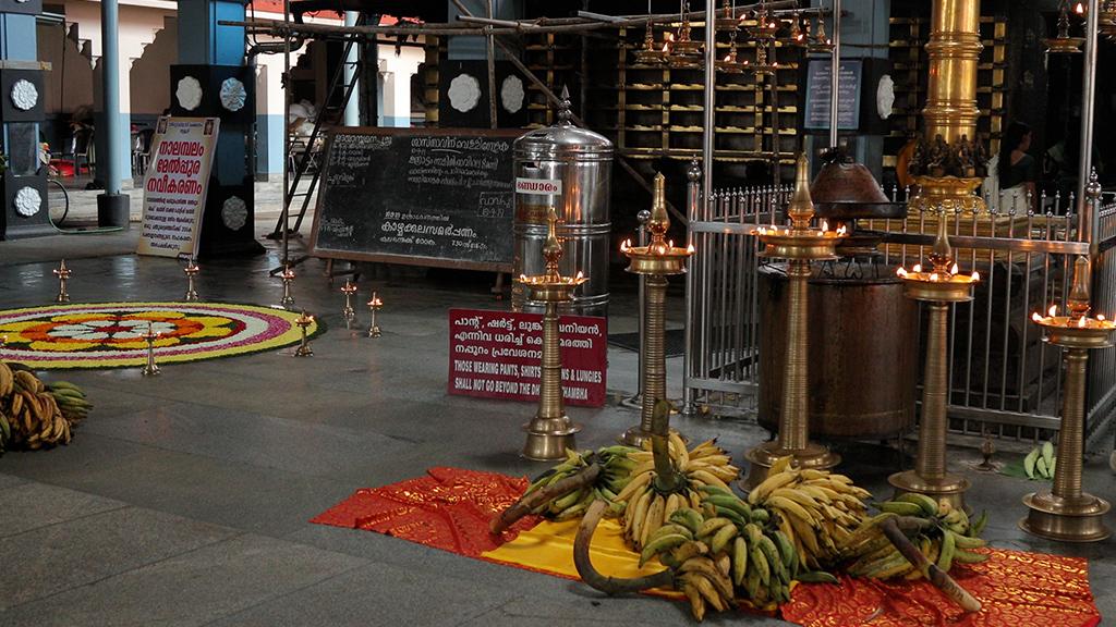 Photo of offering to temples