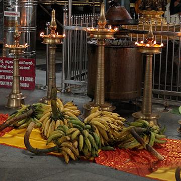 Photo of offering to temples